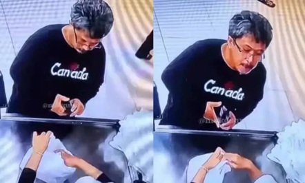 Viral! Rekaman CCTV Dosen UIM Ludahi Kasir Swalayan
