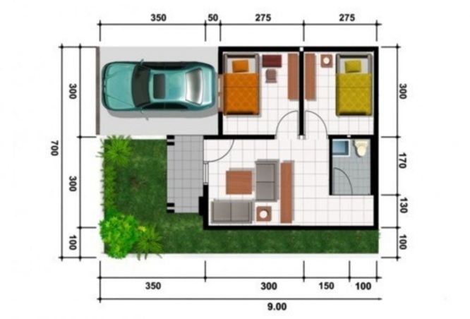Desain Rumah Minimalis Tipe 21: Tips, Denah, dan Dekorasi Hemat