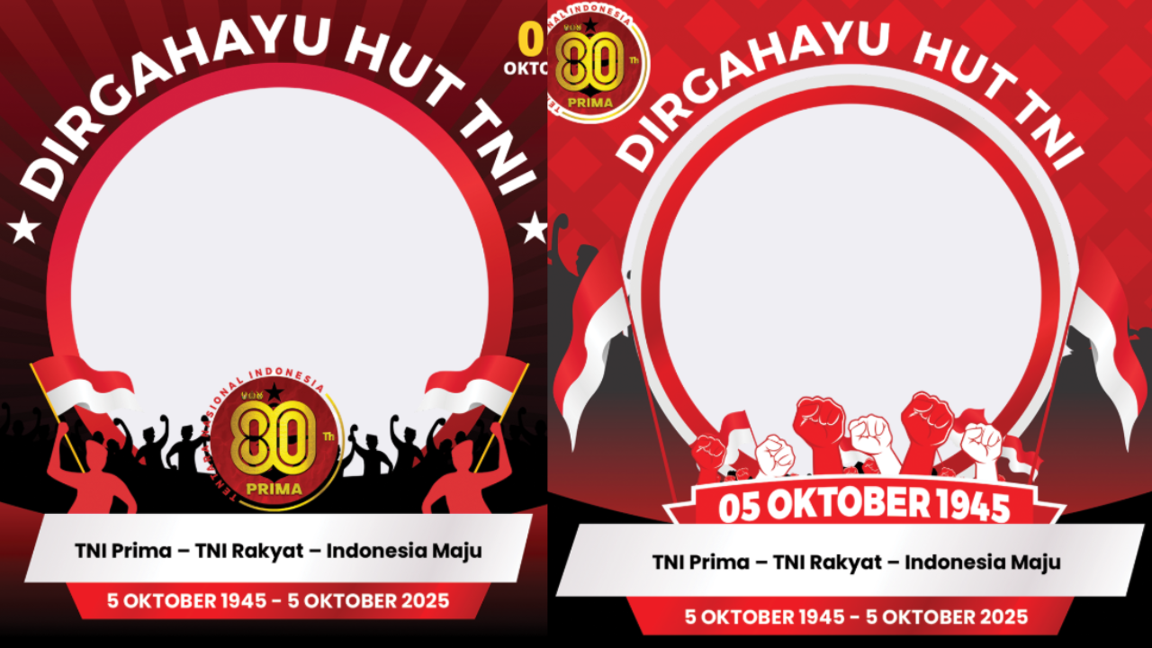 Deretan Twibbon dan Ucapan HUT ke-80 TNI yang Layak untuk Dibagikan