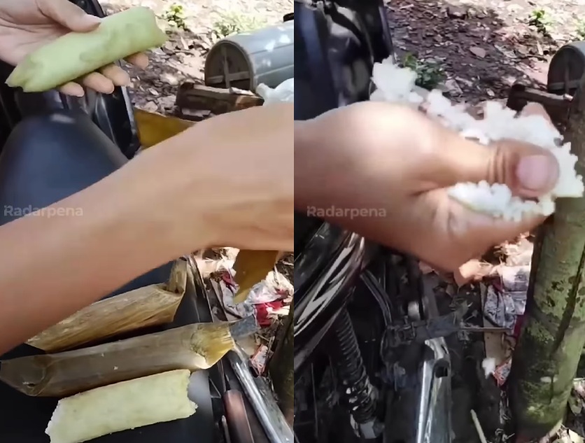 Waspada! Beredar Lontong Palsu Berisi Spons, Telah Ditemukan di Malang