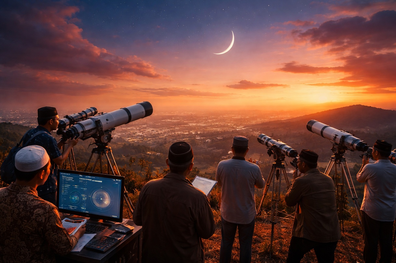 Prediksi Idul Fitri 2026 versi BMKG: Ini Perkiraan Posisi Hilal di Indonesia