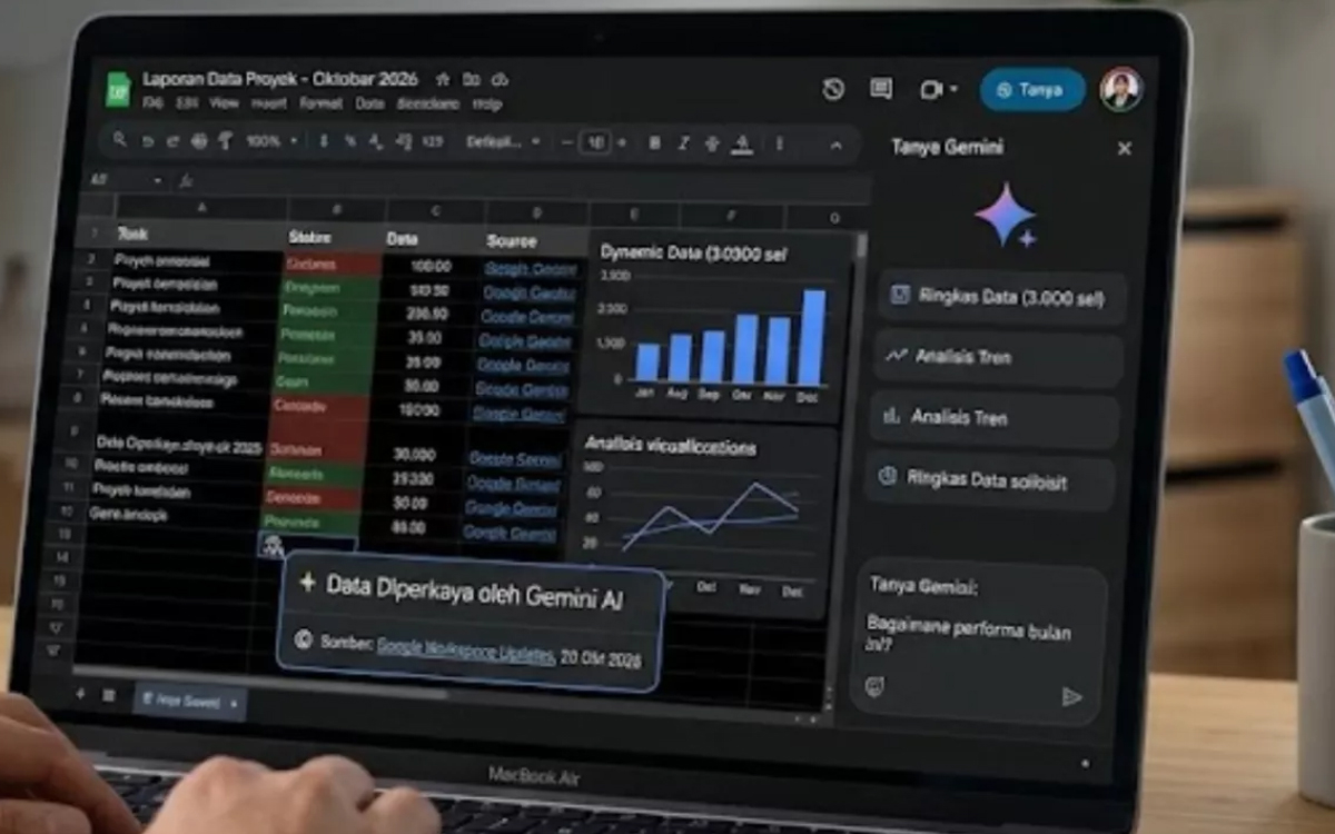 Google Sheets Makin Cerdas: Olah Data Ribuan Sel Pakai AI Kini 55 Kali Lebih Cepat