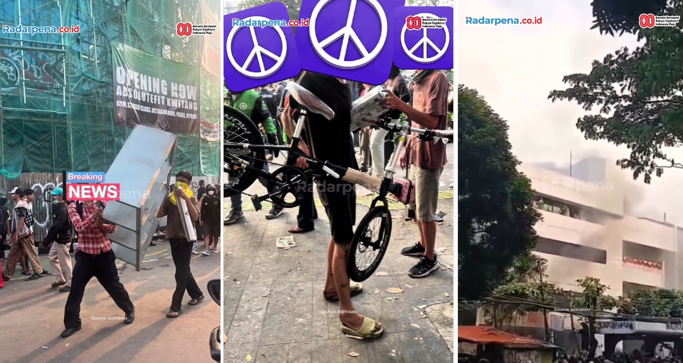 Demo Ricuh di Kwitang: Gedung ACC Dibakar, Massa Lakukan Penjarahan