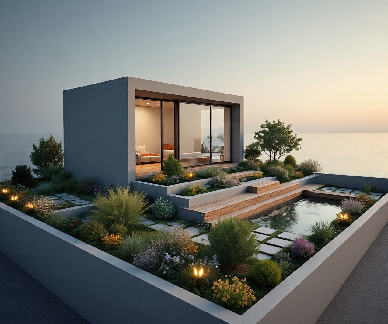 Sederet Ide Desain Rooftop Garden Mini untuk Rumah Minimalis, Bikin Atap Jadi Tempat Santai