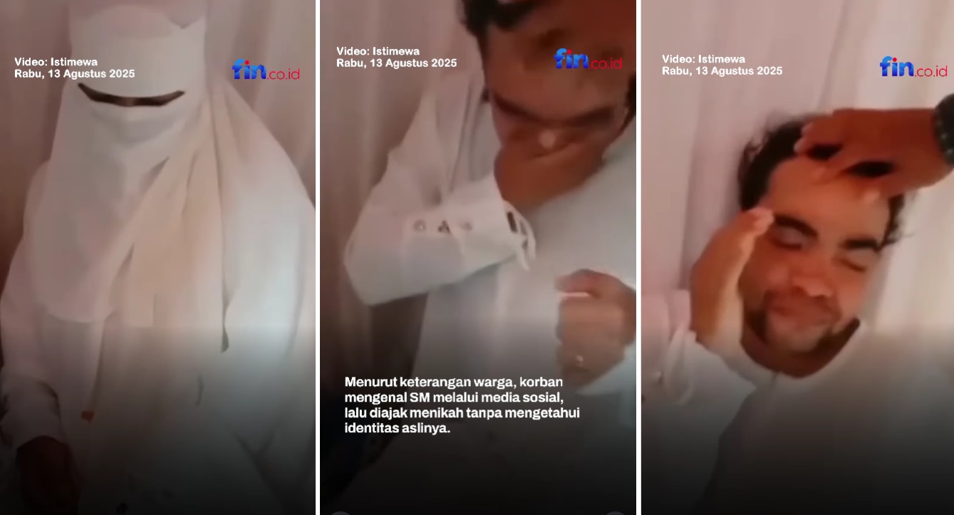 Video Viral! Pria Asal Baubau Nyamar Jadi Wanita Bercadar Demi Dinikahi Pemuda Pujaan Hati