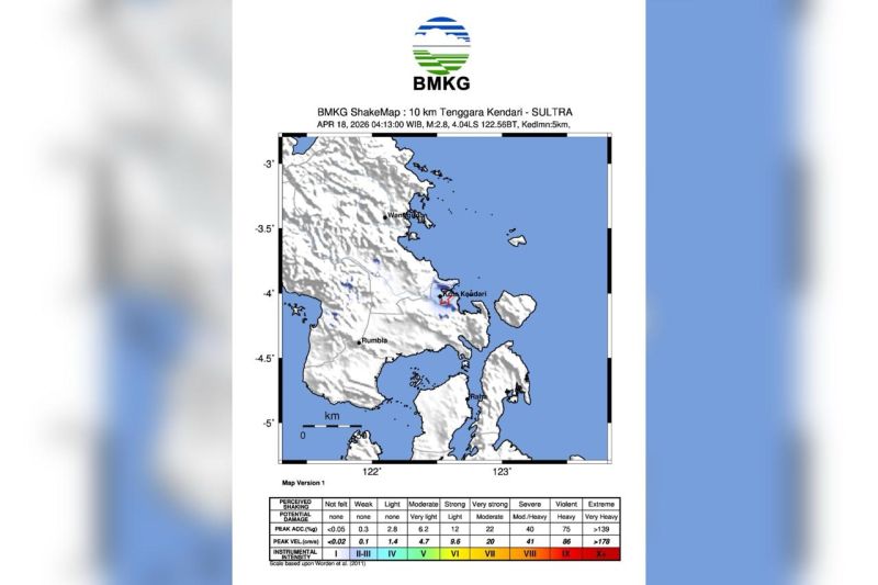 Gempa Dangkal Guncang Kendari, BMKG Ungkap Penyebab dari Aktivitas Sesar