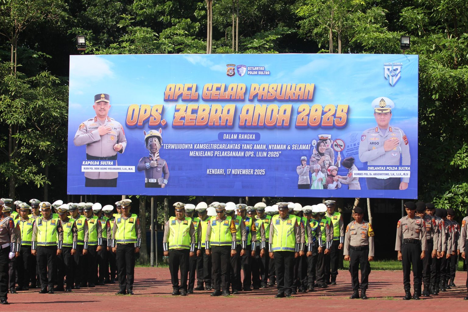 Operasi Zebra Anoa 2025 Dimulai, Ini Target 7 Pelanggaran yang Disasar Polda Sultra