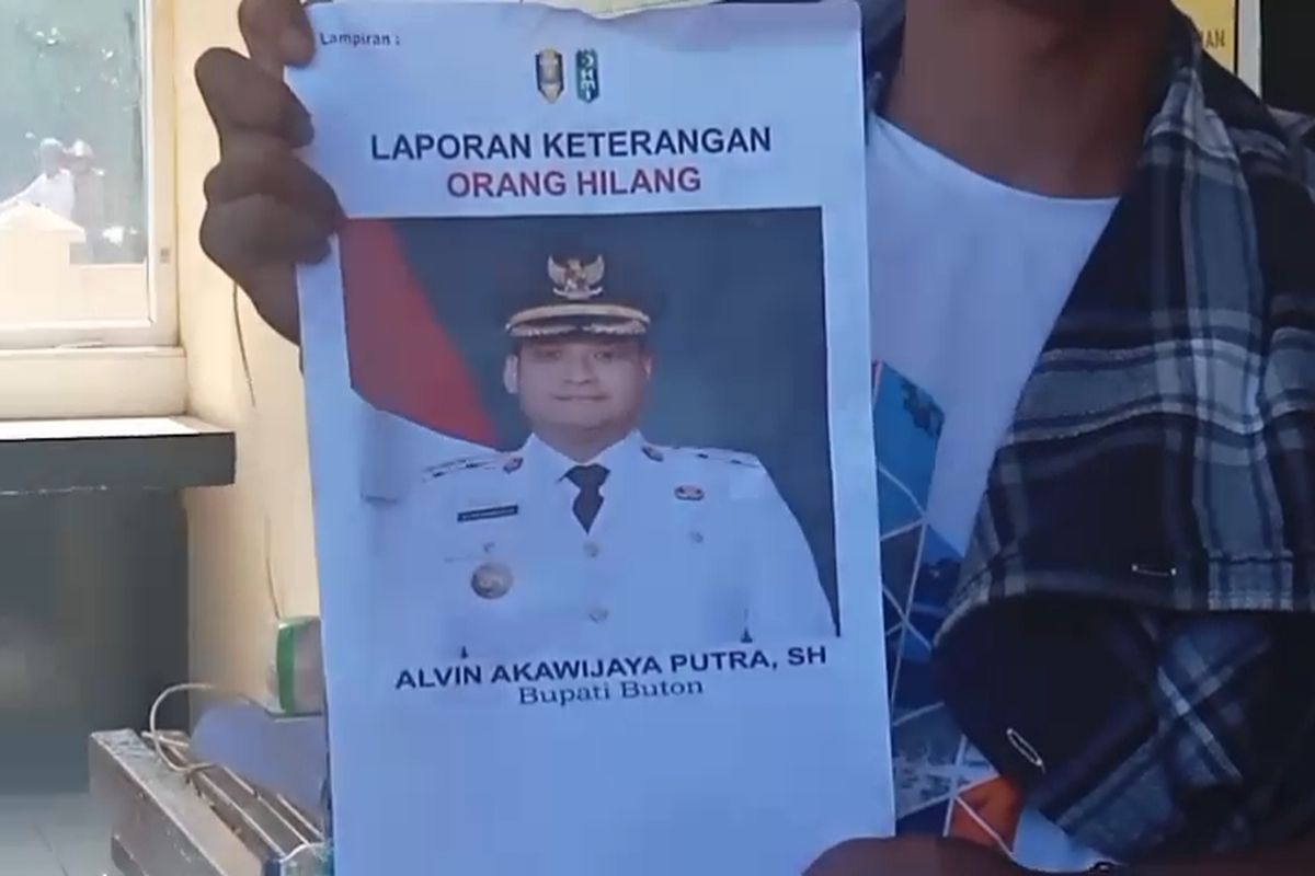 Sebulan Tak Terlihat, Bupati Buton Hilang, Warga Lapor Polisi