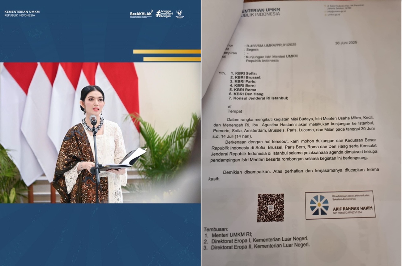 Heboh Surat Perjalanan Dinas Istri Menteri UMKM Tina Astari Keliling Eropa, Maman Abdurrahman Beri Penjelasan