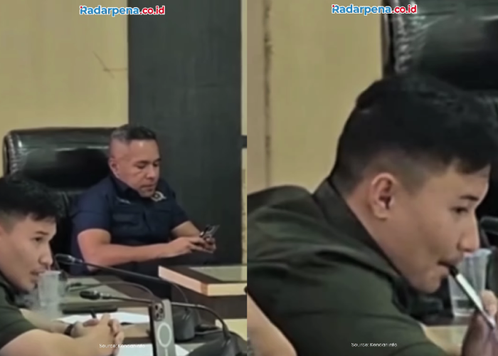 Video Viral Kelakuan Anggota DPRD Kendari NgeVape Saat Rapat, Netizen Murka