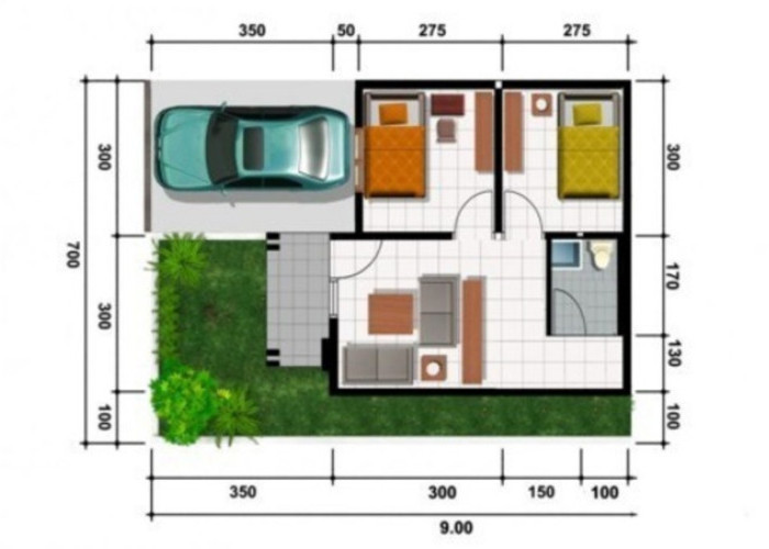 Desain Rumah Minimalis Tipe 21: Tips, Denah, dan Dekorasi Hemat