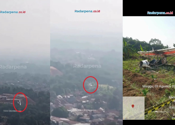 Video Detik-Detik Tragedi Jatuhnya Pesawat Latih yang Ditumpangi Marsma TNI Fajar Adriyanto di Bogor