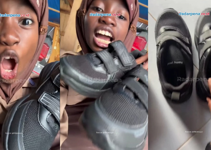 Beli Sepatu Dua-Duanya Kanan di Transmart, Video Viral! Kisah Lilis Asal Lampung Bikin Netizen Ngakak 
