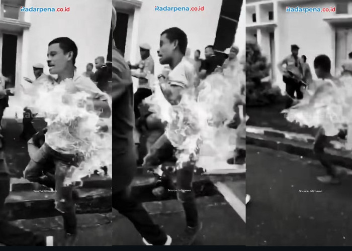 Ngeri, Mahasiswa PMII Terbakar Saat Demo Ricuh di DPRD SBT, Empat Luka Serius