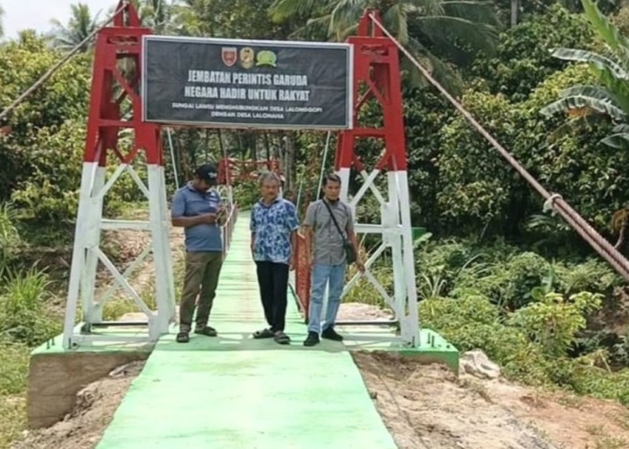 Jembatan Garuda Hadir, Petani dan Pelajar di Wolo Kolaka Tak Perlu Mutar Jauh Lagi! 
