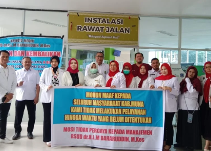  8 Bulan Insentif Tak Dibayar, Belasan Dokter RSUD Muna Mogok Kerja, Ratusan Pasien Telantar