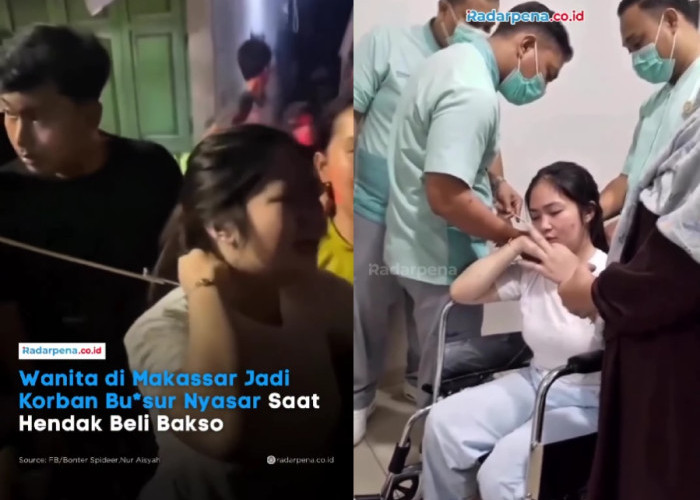 Video Mengerikan! Wanita Muda di Makassar Tertancap Anak Panah