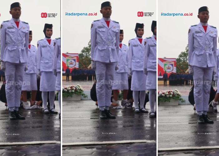 Video Viral! Momen Stocking Anggota Paskibraka Morowali Melorot dan Jadi Sorotan Warganet
