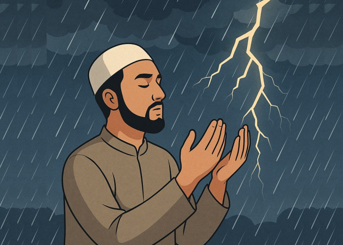 3 Doa Rasulullah SAW untuk Tenangkan Hati Saat Cuaca Ekstrem Hujan, Angin Kencang, dan Petir