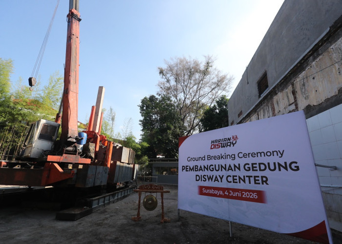 Groundbreaking, Harian Disway Siapkan Gedung Kantor Baru