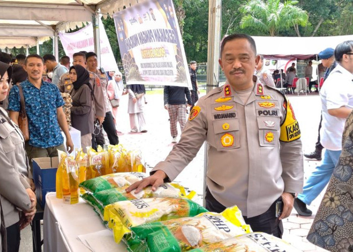 Polda Sultra Gelar Gerakan Pangan Murah, 1.500 Karung Beras SPHP Dijual Rp50 Ribu