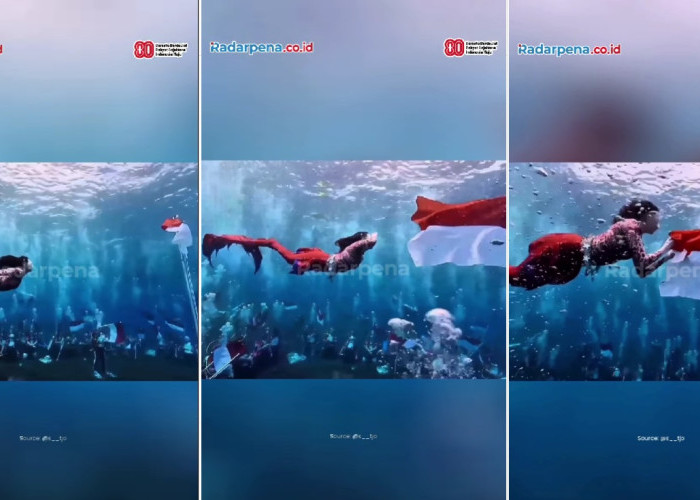 Keren! Video Gubernur Maluku Utara Sherly Tjoanda Kibarkan Merah Putih di Dasar Laut Saat HUT ke-80 RI