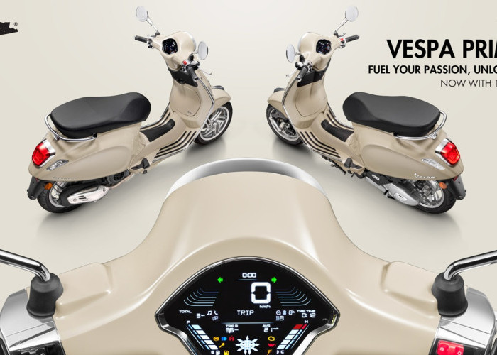 Vespa Primavera & Sprint 180cc Resmi Mengaspal di Indonesia, Tenaga Lebih Besar Harga Tak Berubah