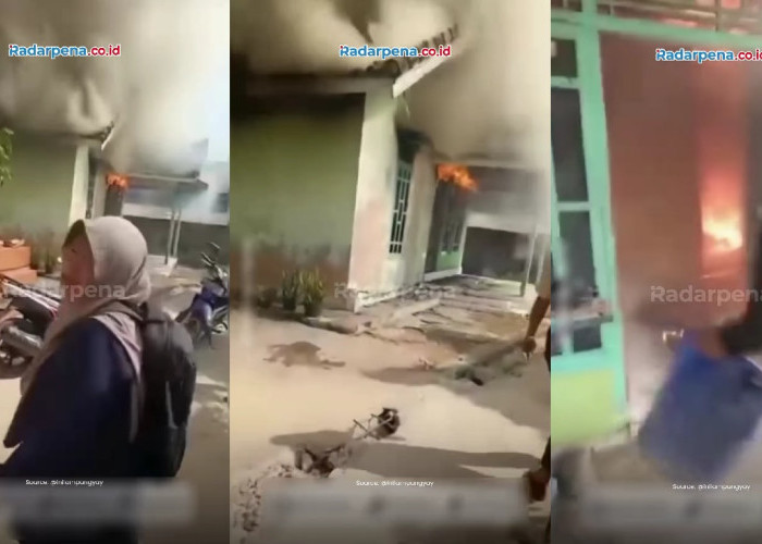 Mencekam! Video Seorang Anak Terjebak Saat Kebakaran Hebat di Pesawaran, Sang Ibu Histeris