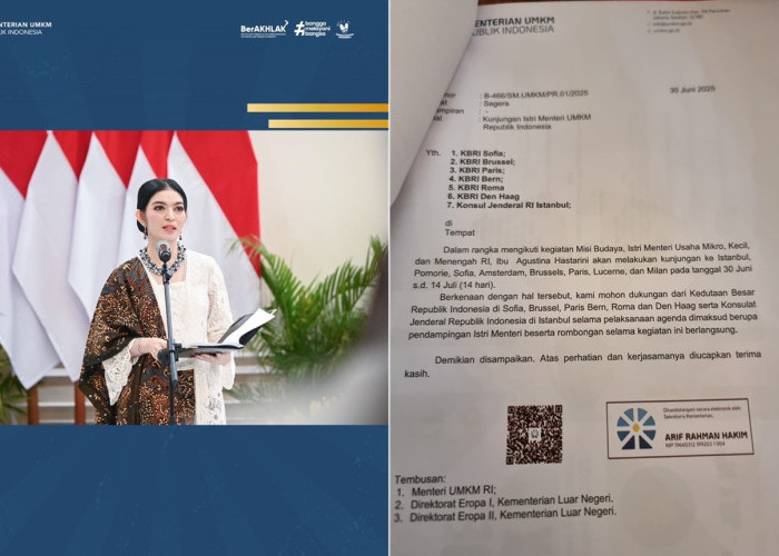 Heboh Surat Perjalanan Dinas Istri Menteri UMKM Tina Astari Keliling Eropa, Maman Abdurrahman Beri Penjelasan