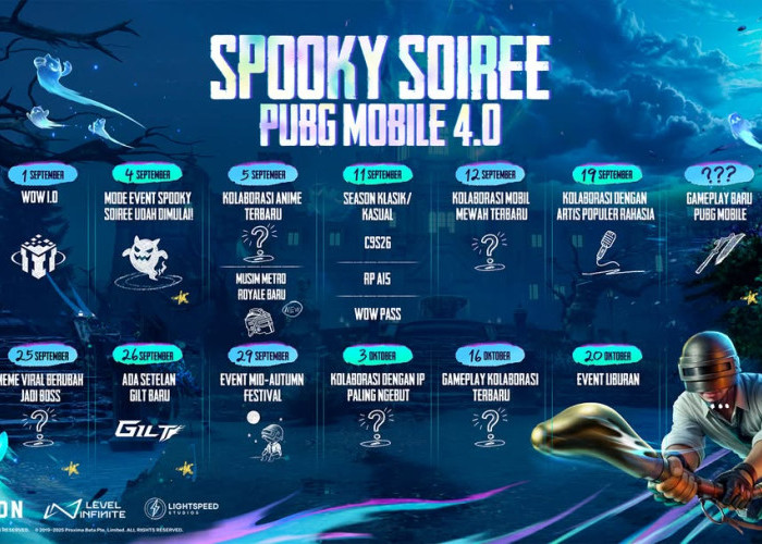 Update PUBG Mobile Versi 4.0: Hadirkan Spooky Soiree & Kaiju No.8, Ghostie, Magic Broom, hingga Event Besar
