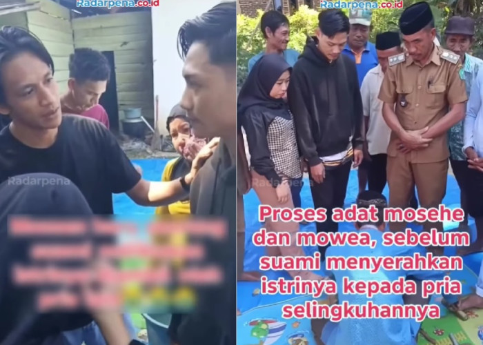 Viral Prosesi Adat Tolaki: Suami di Konawe Serahkan Istri ke Pria Selingkuhan