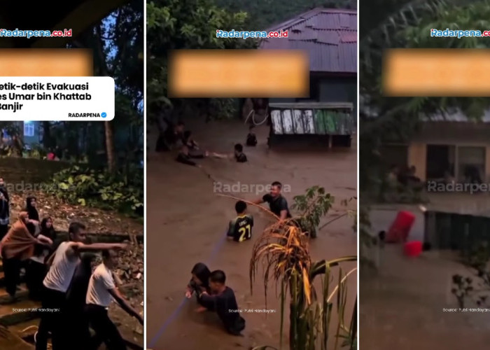 Video Banjir Bandang Terjang Ponpes di Bogor, Puluhan Santri Dievakuasi di Tengah Sambaran Petir