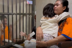Momen Haru Hari Ibu di Rutan Polrestabes Surabaya, Balita Ini Akhirnya Bisa Memeluk Sang Ibu